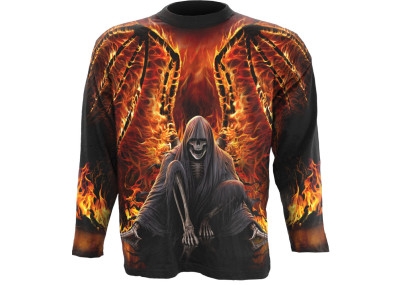 Flaming death - Tee-shirt homme Reaper - Spiral