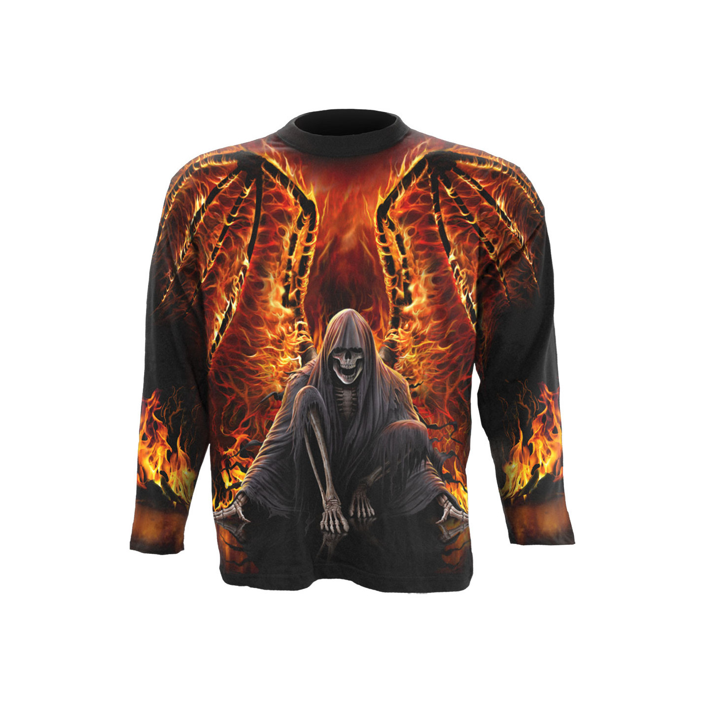 Flaming death - Tee-shirt homme Reaper - Spiral