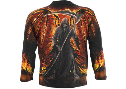 Flaming death - Tee-shirt homme Reaper - Spiral