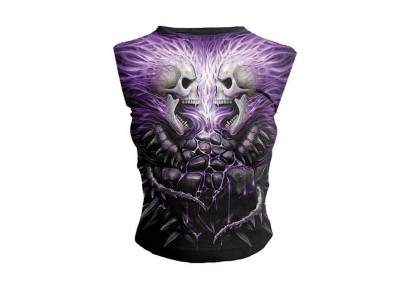 Flaming spine - T-shirt femme squelettes - Spiral