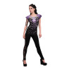 Flaming spine - T-shirt femme squelettes - Spiral
