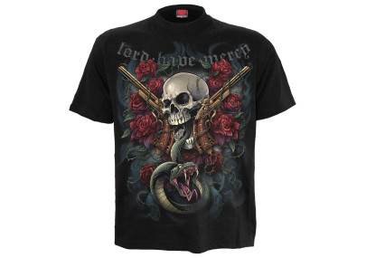 Lord have mercy - T-shirt homme crâne gun serpent