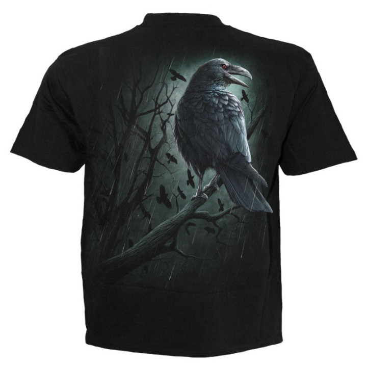 Shadow raven - T-shirt corbeau noir - Homme - Manches