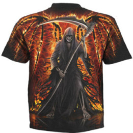 Flaming death - T-shirt homme Reaper - Manches courtes