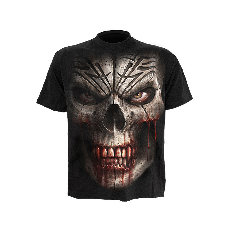 Skull shock - T-shirt homme - Crâne - Squelette - Vêtement manches courtes