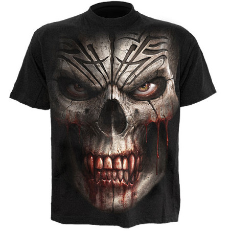 Skull shock - T-shirt homme - Crâne - Squelette - Vêtement manches courtes