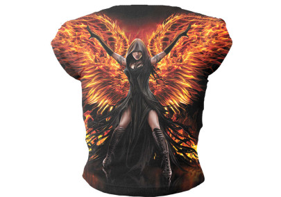 Flaming angel - T-shirt femme - Fantasy