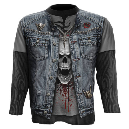Trash metal - Tee-shirt homme - Rock - Manches longues