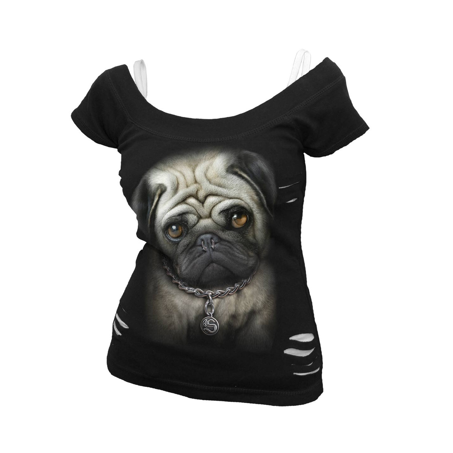 Pug life - T-shirt femme - Chien carlin piercing