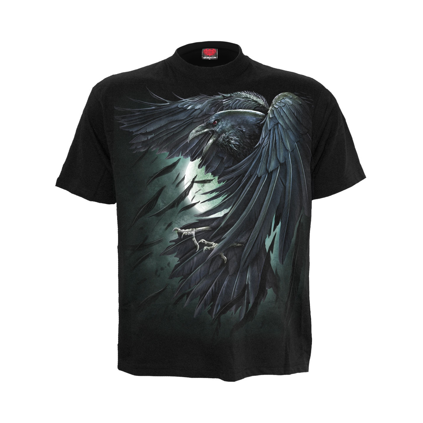 Shadow raven - T-shirt corbeau noir - Homme - Manches courtes