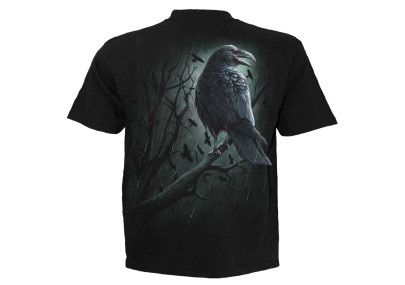Shadow raven - T-shirt corbeau noir - Homme - Manches courtes