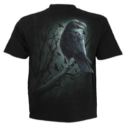 Shadow raven - T-shirt corbeau noir - Homme - Manches courtes
