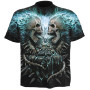 Flamming spine - T-shirt homme squelettes - Manches courtes