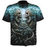 Flamming spine - T-shirt homme squelettes - Manches courtes