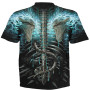 Flamming spine - T-shirt homme squelettes - Manches courtes