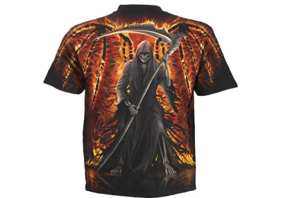 Flaming death - T-shirt homme Reaper - Manches courtes