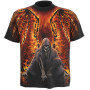 Flaming death - T-shirt homme Reaper - Manches courtes