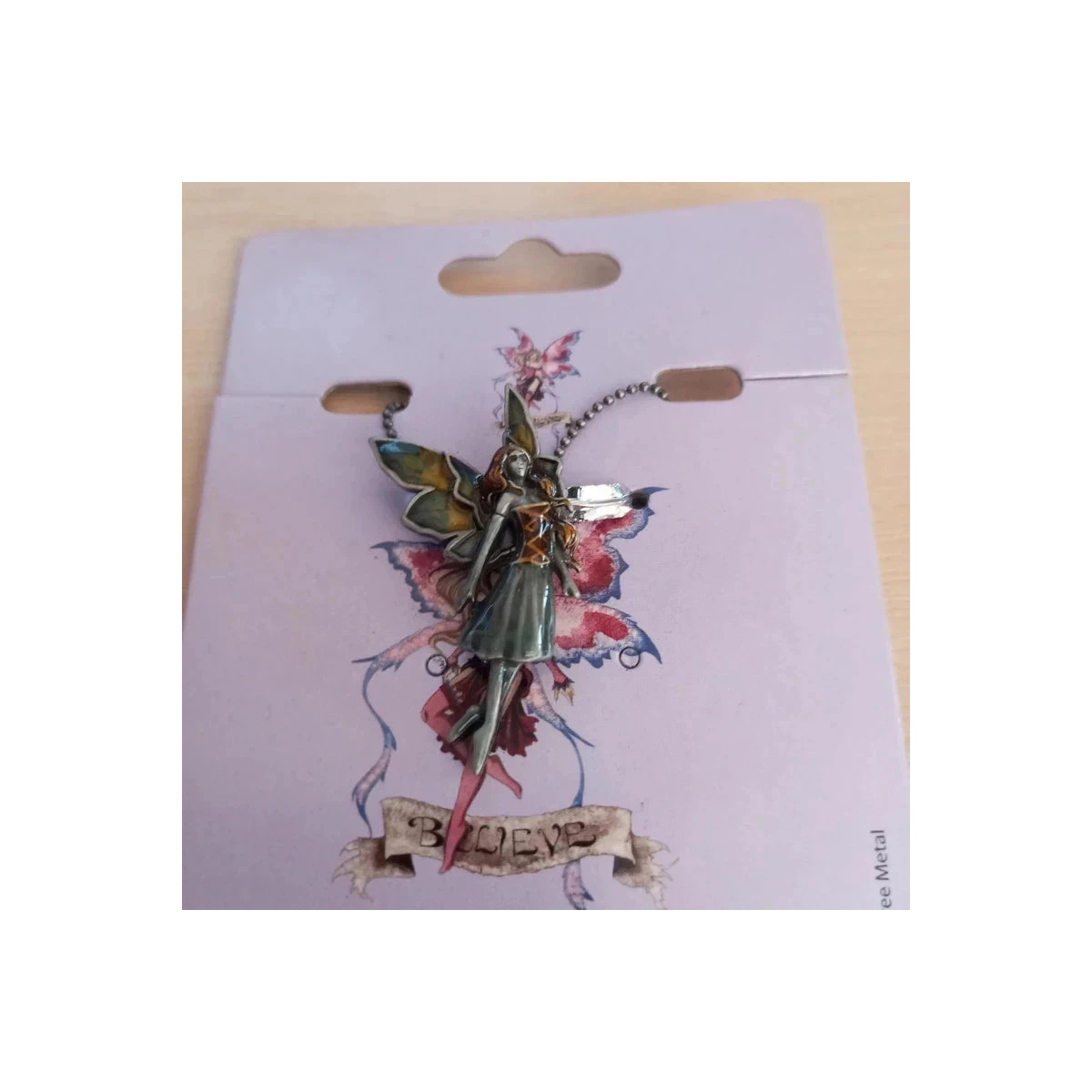 Pendentif fée avec chaine - Amy Brown - Forget me no