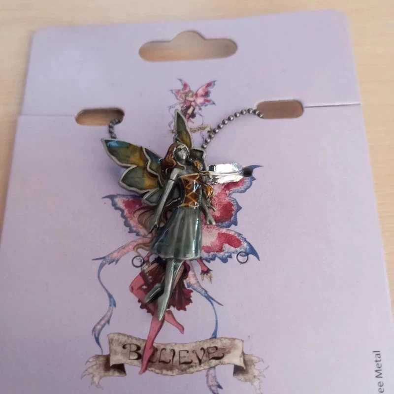 Pendentif fée avec chaine - Amy Brown - Forget me no