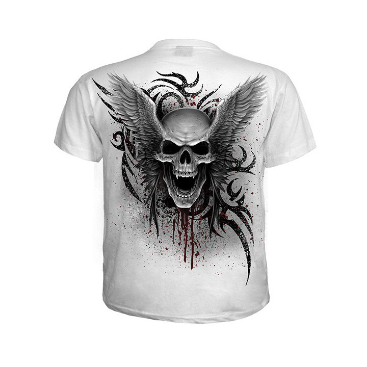 Ascension - T-shirt blanc tête de mort - Spiral
