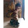 Statuette figurine fée elfe - led lumineux (H28 x L16cm)