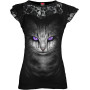 Cat's tears - T-shirt femme chat fantasy - Spiral
