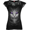 Cat's tears - T-shirt femme chat fantasy - Spiral