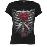 Rose bones - T-shirt femme gothique