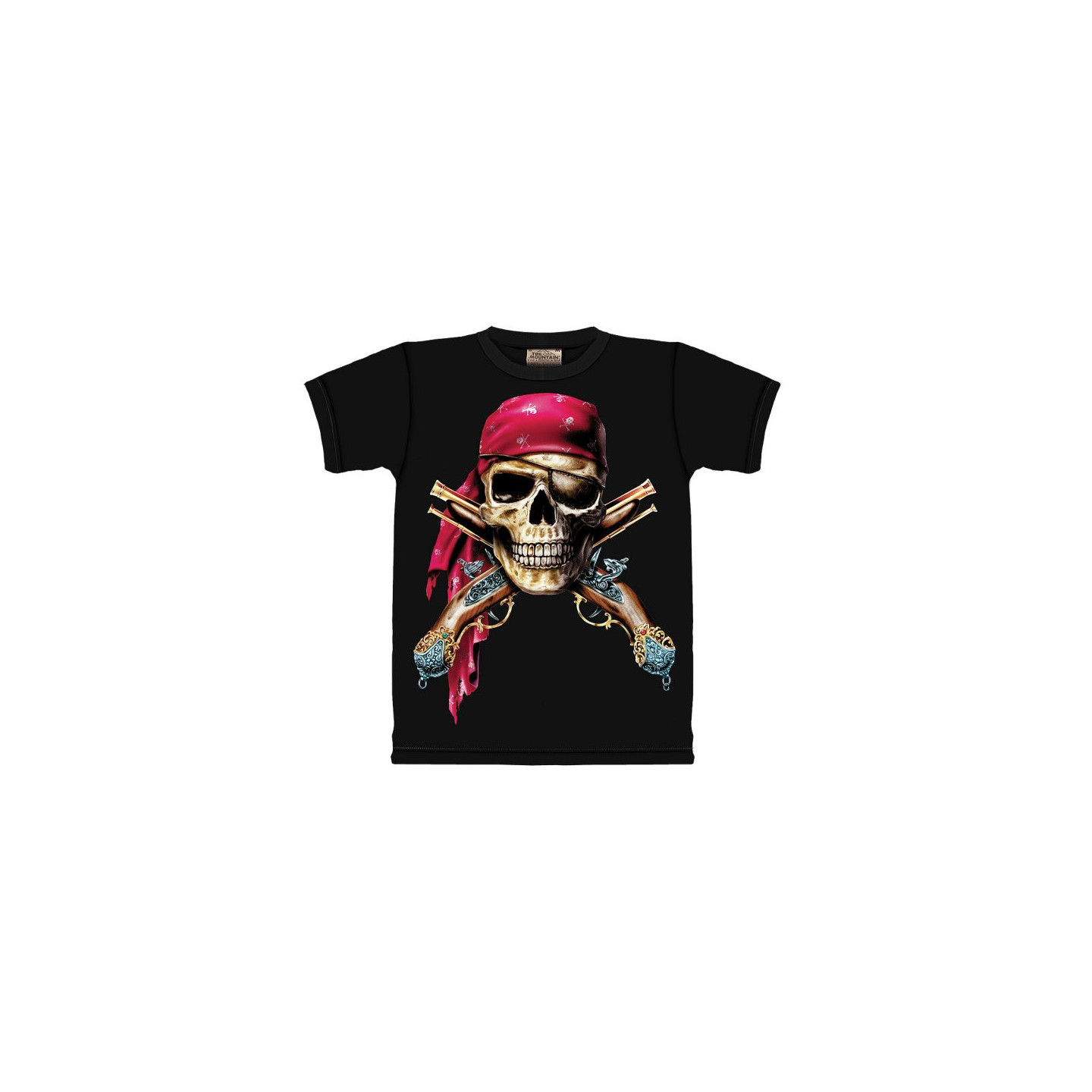 Tshirt homme Pirate caraibes manches courtes noir