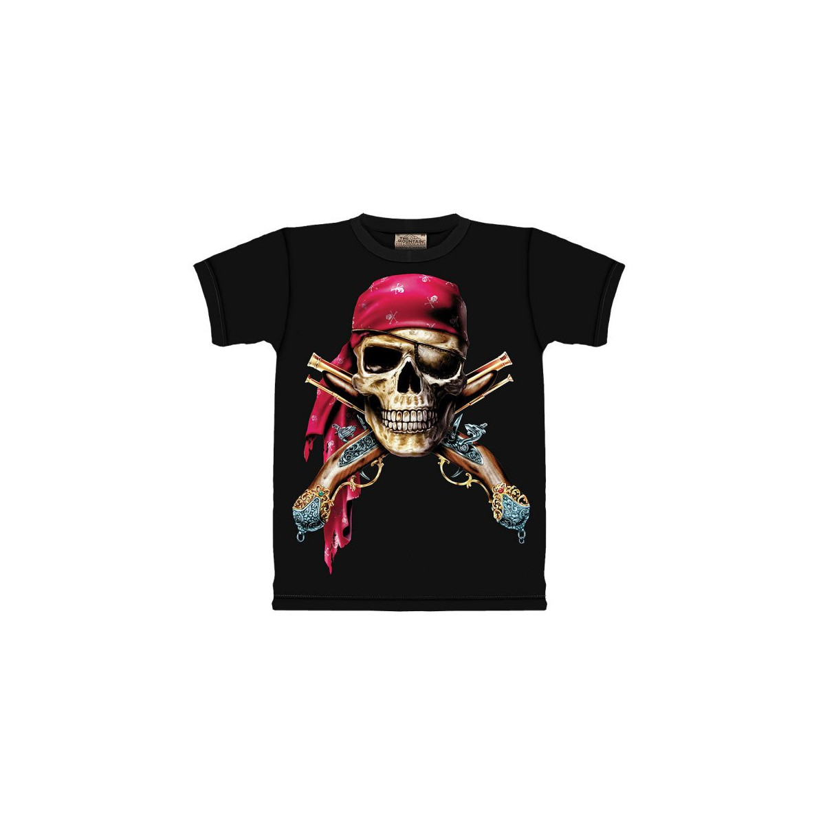 Tshirt homme Pirate caraibes manches courtes noir