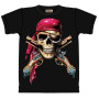 Tshirt homme Pirate caraibes manches courtes noir