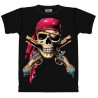 Tshirt homme Pirate caraibes manches courtes noir