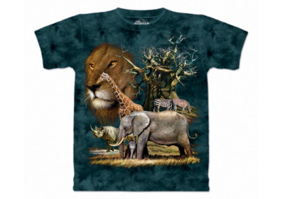 Africa collage - T-shirt enfant animaux savane - The Mountain