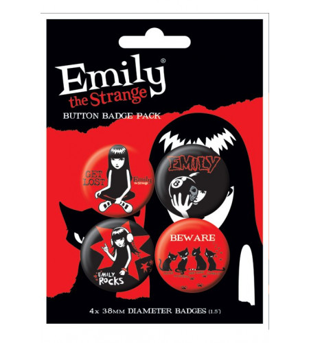 Emily the strange - 4 Badges