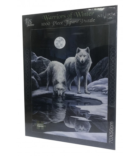 Puzzle - 2 Loups - Lisa Parker - Warriors of winter - 1000 pièces