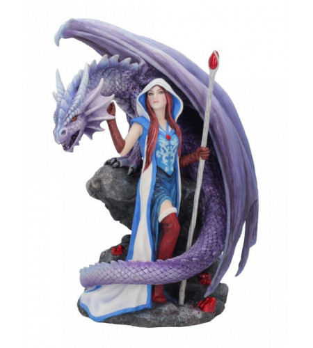 Dragon mage - Figurine dragon - Anne Stokes - Statuette 24cm