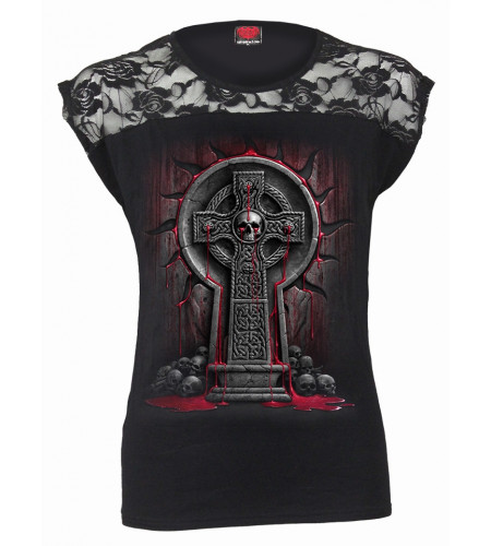 boutique vente vetement gothic tee shirt femme bleedings soul spiral france