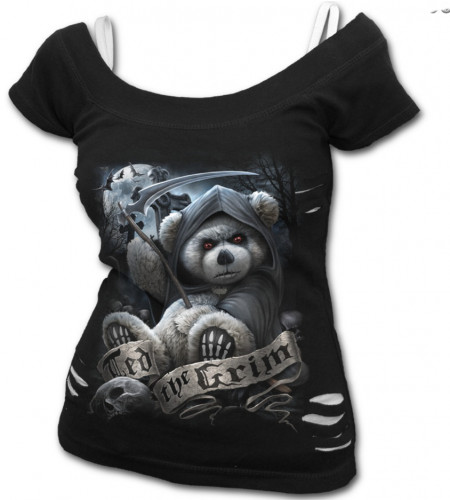 Ted the grim - Tee-shirt femme gothic