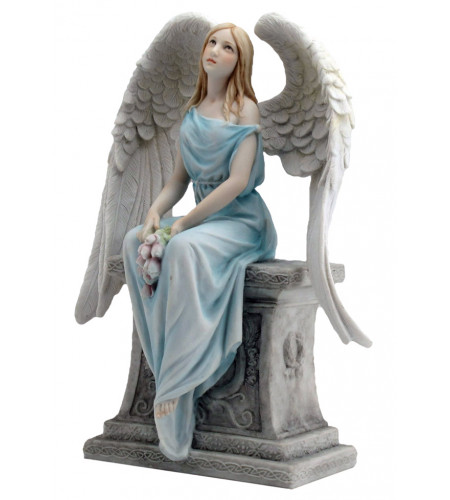 Peaceful rest - Figurine ange - Déco angélique (26 x20cm)