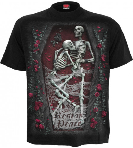 Rest in peace - T-shirt gothique squelettes - Homme - Spiral