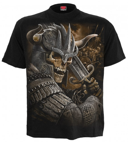 Boutique Viking warrior - Tee shirt homme - Dark fantasy squelette manches courtes