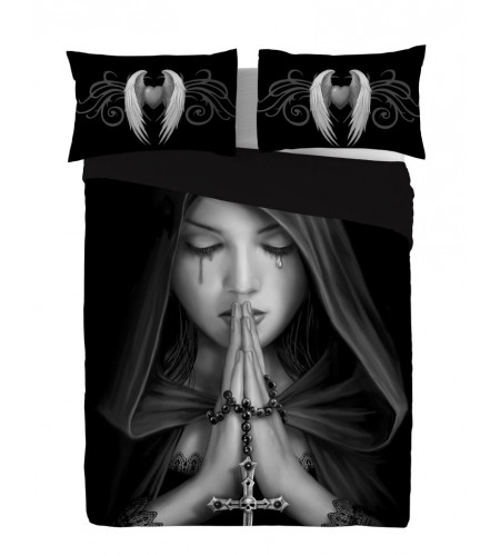 Gothic prayer - Housse couette ange gothique - 200x200 + 2 taies
