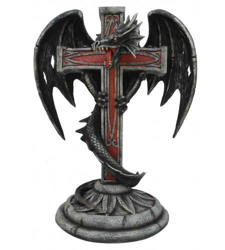 boutique vente objet déco dragon heroic fantasy statuette croix templier