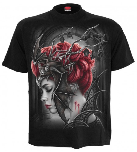 Boutique gothique vente tee shirt pour homme marque SPIRAL Queen of the night