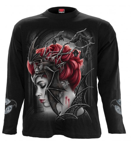 Boutique en ligne vente tee shirt dark fantasy gothic manches longues spiral en france  Reine vampire