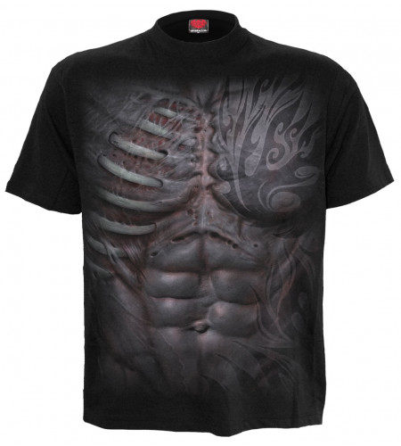 Ripped - T-shirt gothique squelette - Homme - Spiral