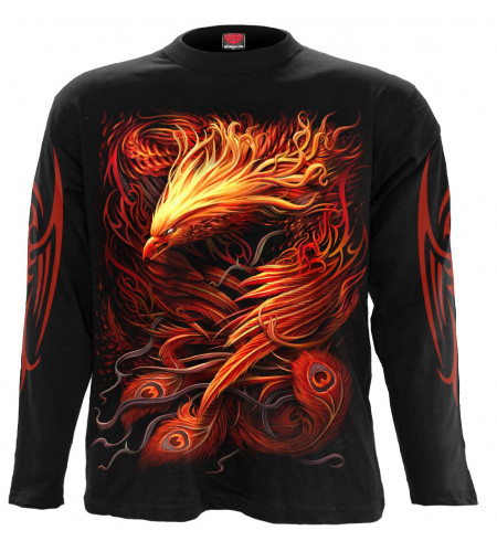 Boutique vetement motif fantasy marque spiral phoenix arisen manches longues