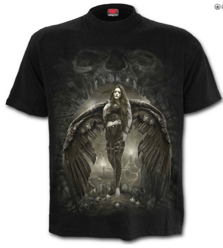 boutique tee shirt motif ange gothique dark angel