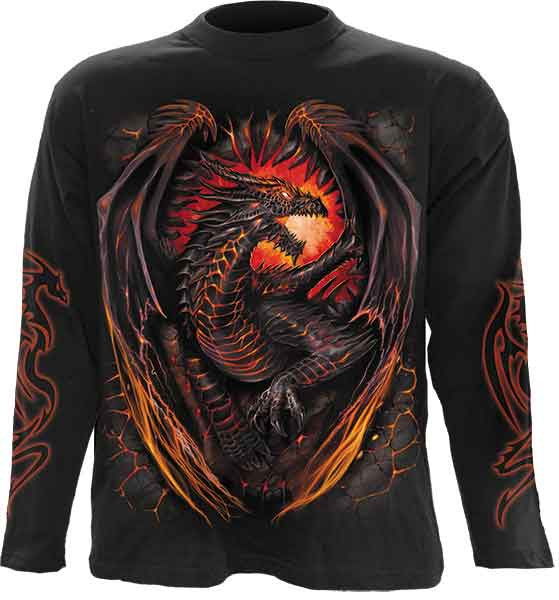 tee shirts dragon manches longues spiral