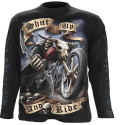 Shut up & ride - T-shirt squelette moto - ML